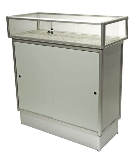 Glass display vitrine